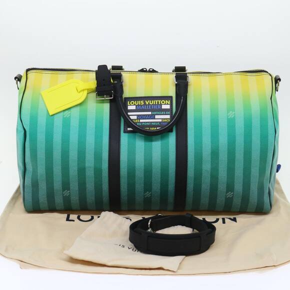 LOUIS VUITTON Damier Stripe Gradation Keepall Bandouliere 50 M59912 - Picture 12 of 16